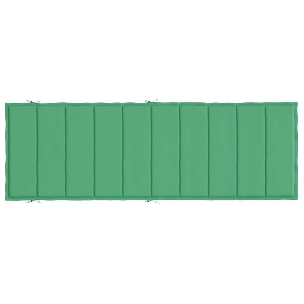 vidaXL Podložka na ležadlo, zelená 186x58x3 cm, oxfordská látka
