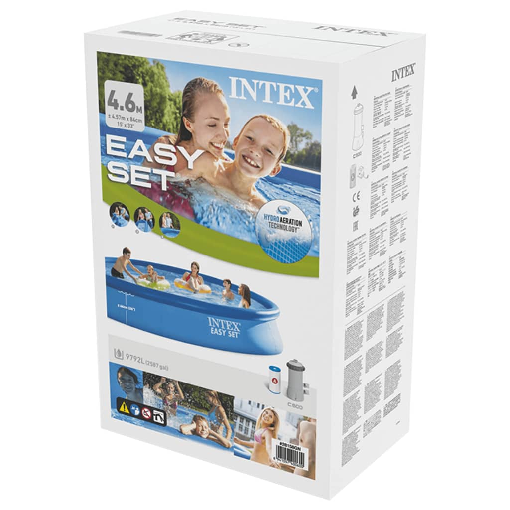Intex Bazén s filtračným systémom Easy Set 457x84 cm