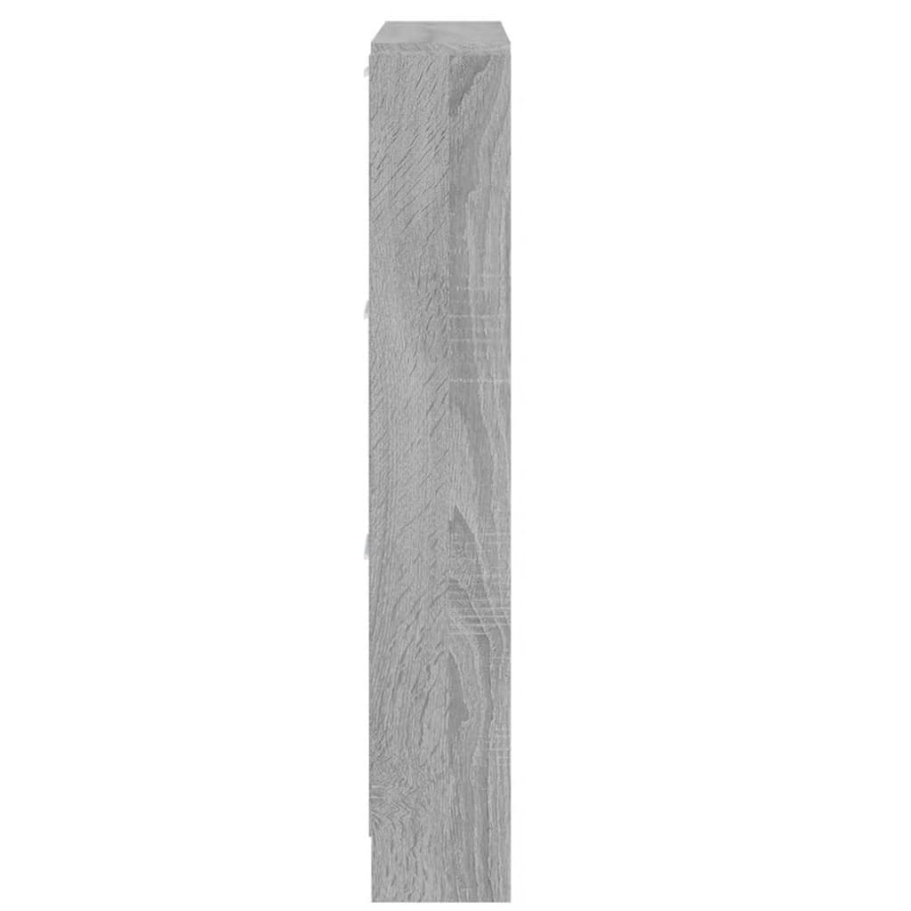 vidaXL Botník Sivý dub sonoma 59x17x108 cm spracované drevo