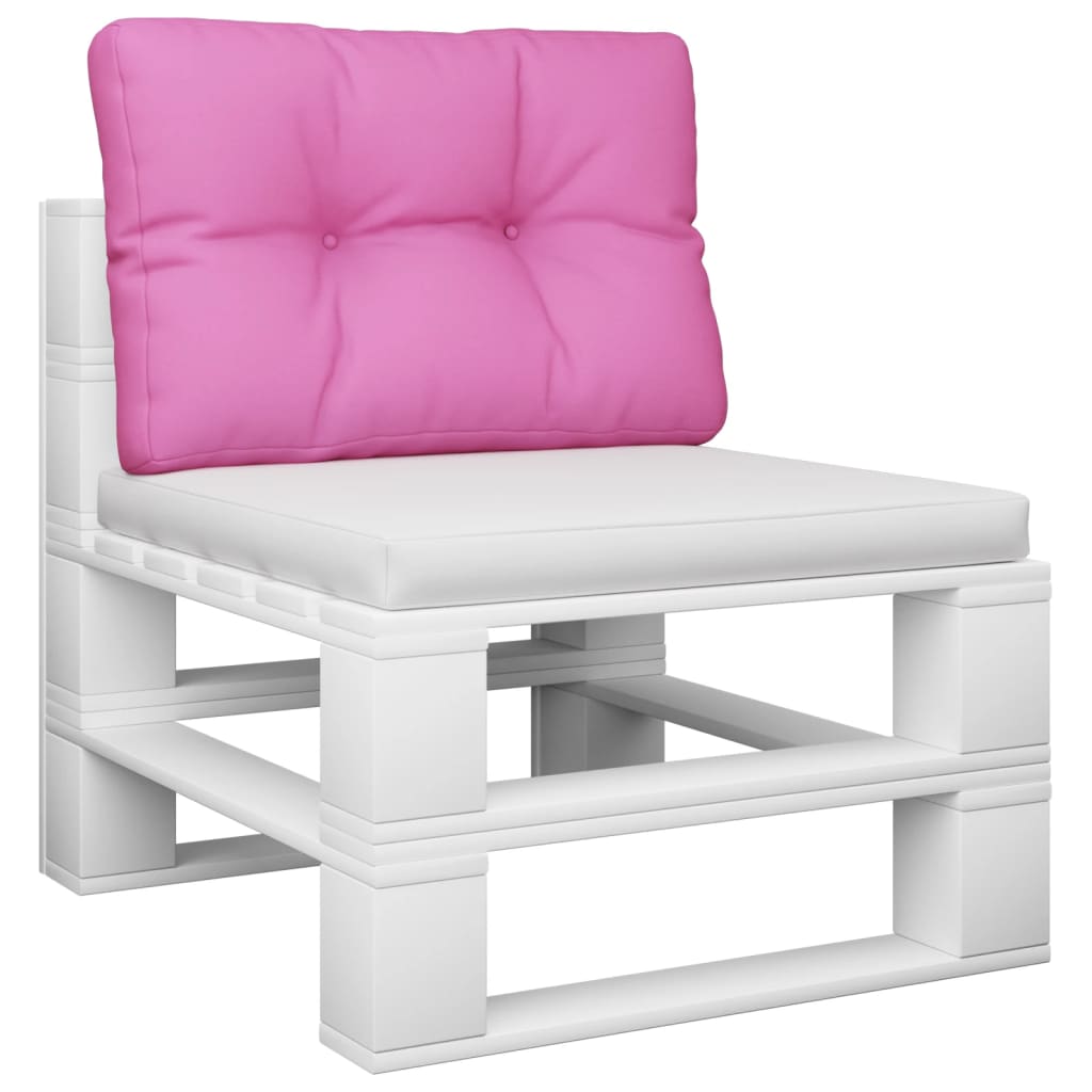 vidaXL Podložka na paletový nábytok, ružová 50x40x12 cm, látka