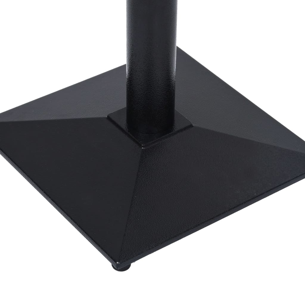 vidaXL Noha pre bistro stôl čierna 41x41x72 cm liatina železa