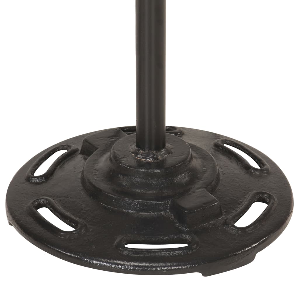 vidaXL Stojanová lampa s 2 podstavcami čierna E27 liatina železa