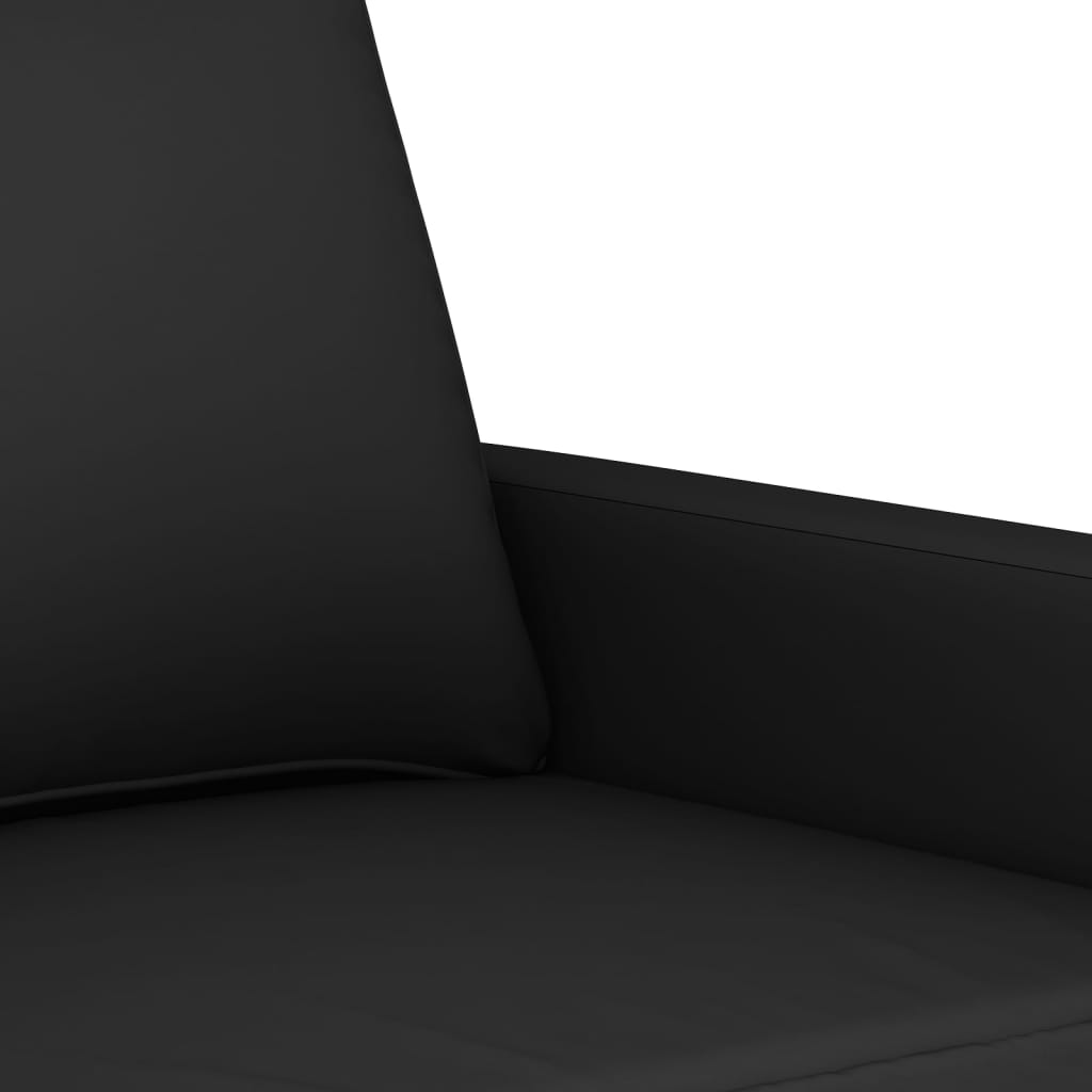 vidaXL 3-dielna sedacia súprava s vankúšmi čierna zamat
