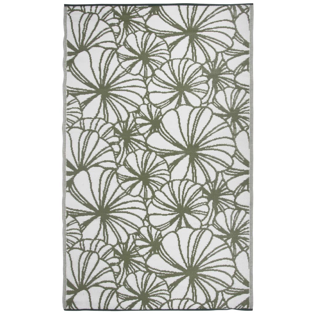 Esschert Design Vonkajší koberec 241x152 cm, kvetovaný vzor OC21