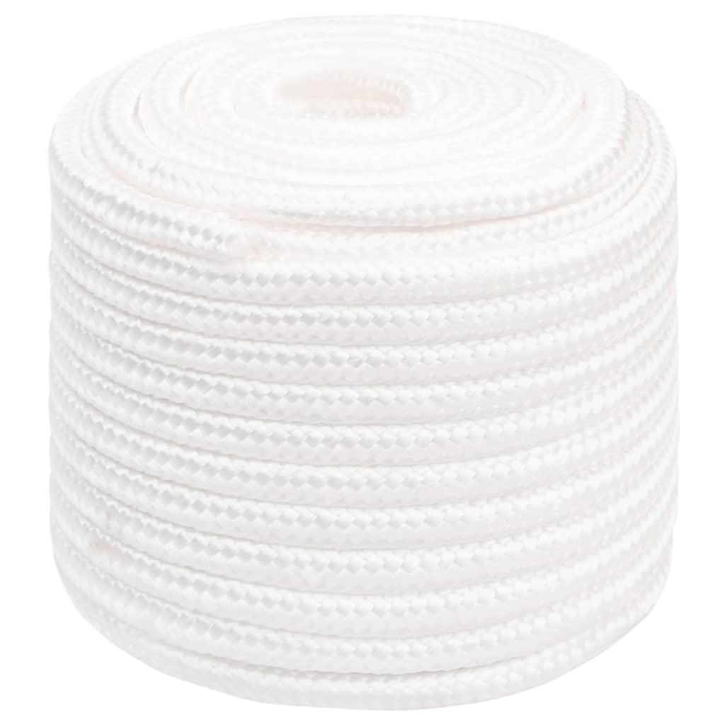 vidaXL Lodné lano biele 16 mm 25 m polypropylén