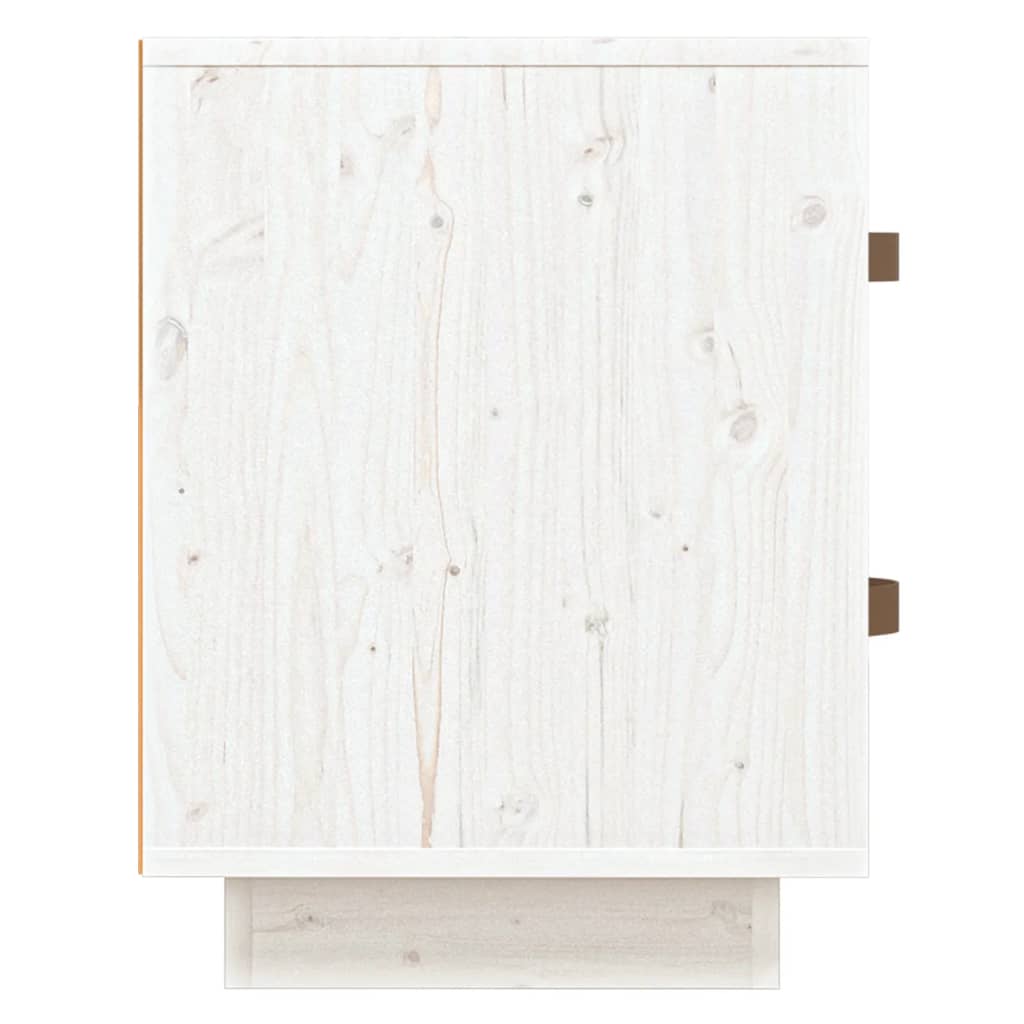 vidaXL Nočné stolíky 2 ks biele 40x34x45 cm masívne borovicové drevo
