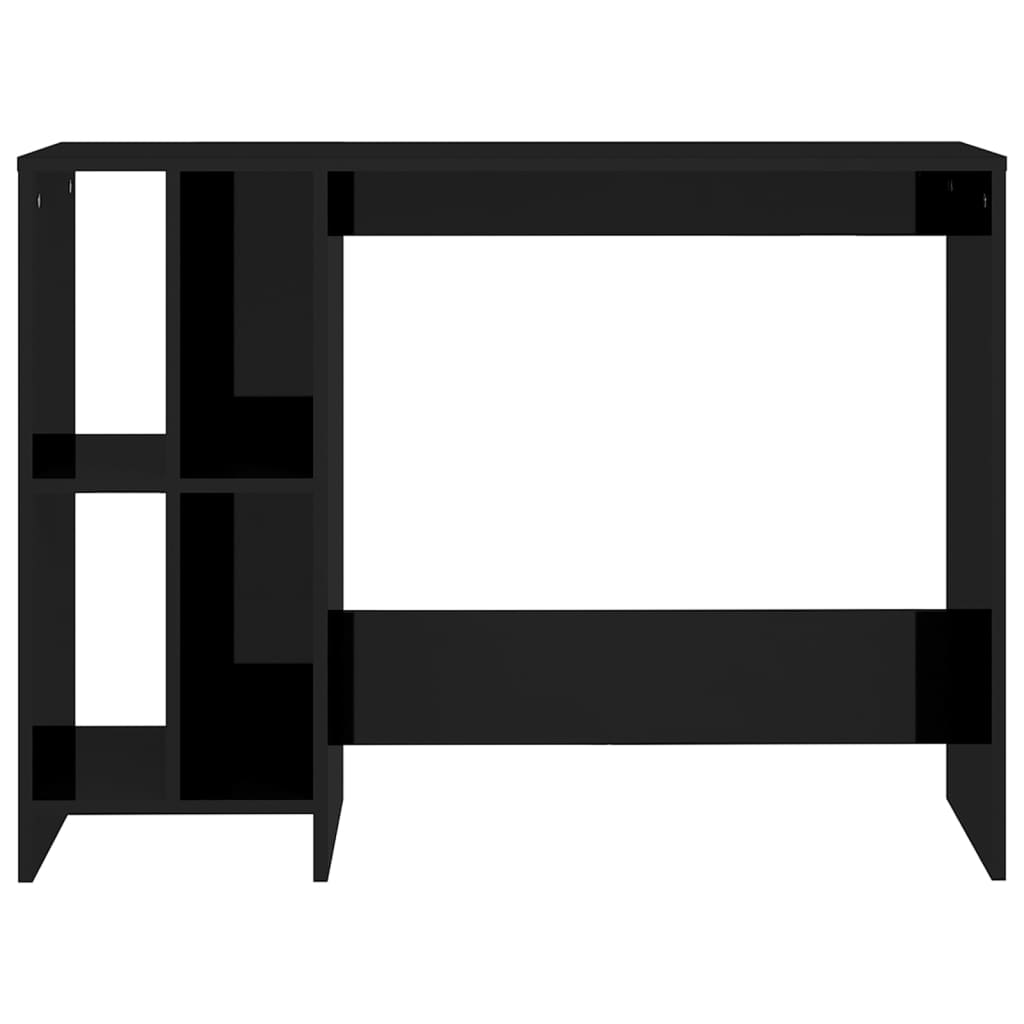 vidaXL Stôl na notebook vysoký lesk čierny 102,5x35x75 cm drevotrieska
