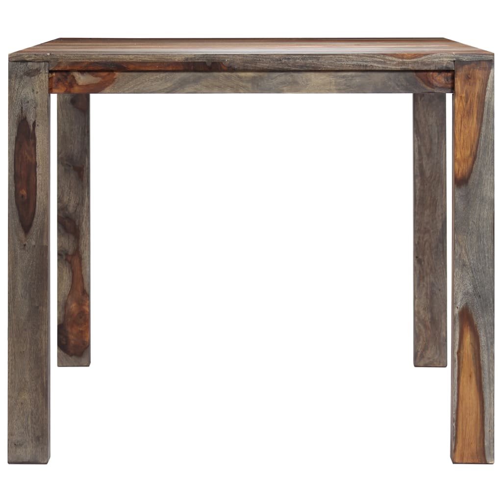 vidaXL Jedálenský stôl sivý 180x90x76 cm masívne sheeshamové drevo