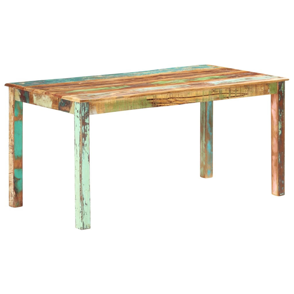 vidaXL Jedálenský stôl, recyklovaný masív 160x80x76 cm
