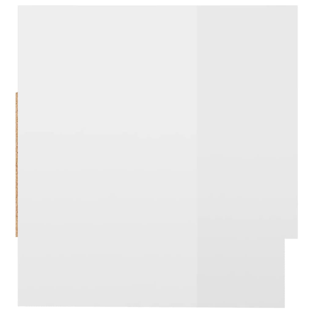 vidaXL Šatník, lesklý biely 70x32,5x35 cm, kompozitné drevo