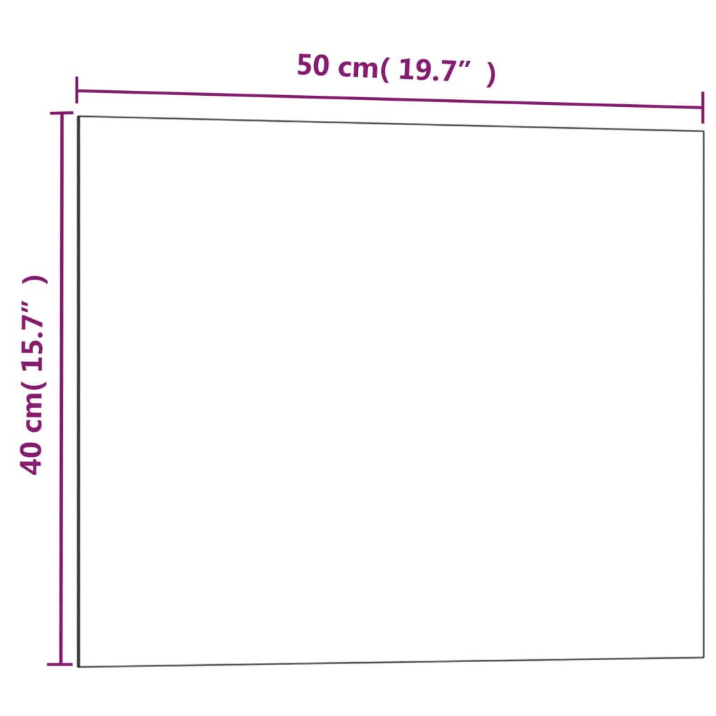 vidaXL Nástenná magnetická tabuľa čierna 50x40 cm tvrdené sklo
