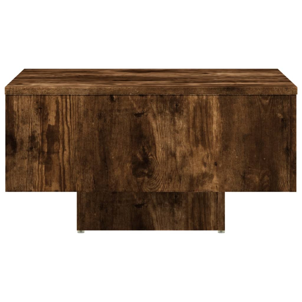 vidaXL Konferenčný stolík dymový dub 60x60x31,5 cm spracované drevo