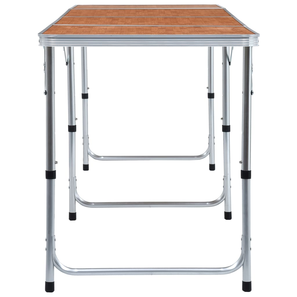 vidaXL Skladací kempingový stôl 240x60 cm hliníkový