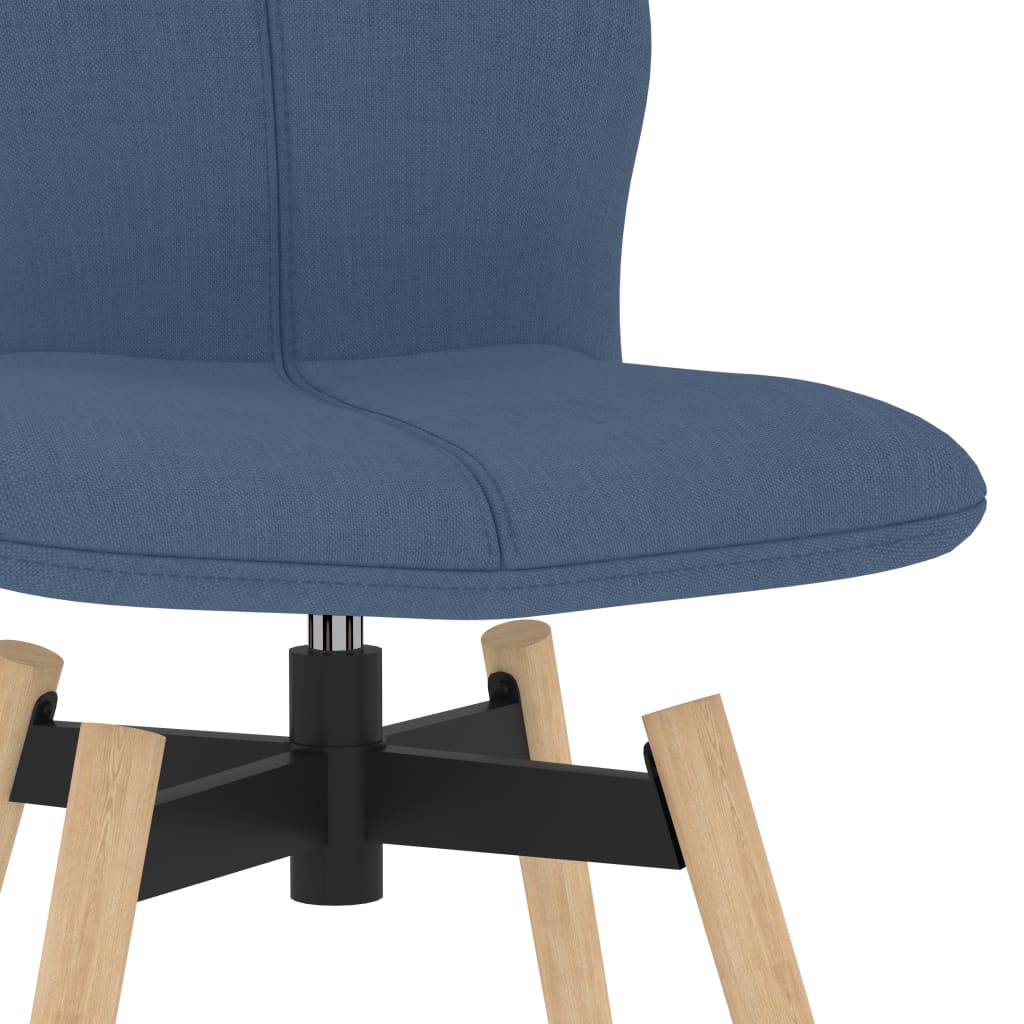 vidaXL Otočné barové stoličky 2 ks modré látkové
