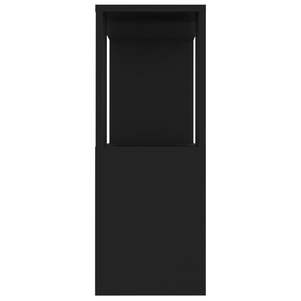 vidaXL TV skrinka čierna 80x24x63 cm drevotrieska
