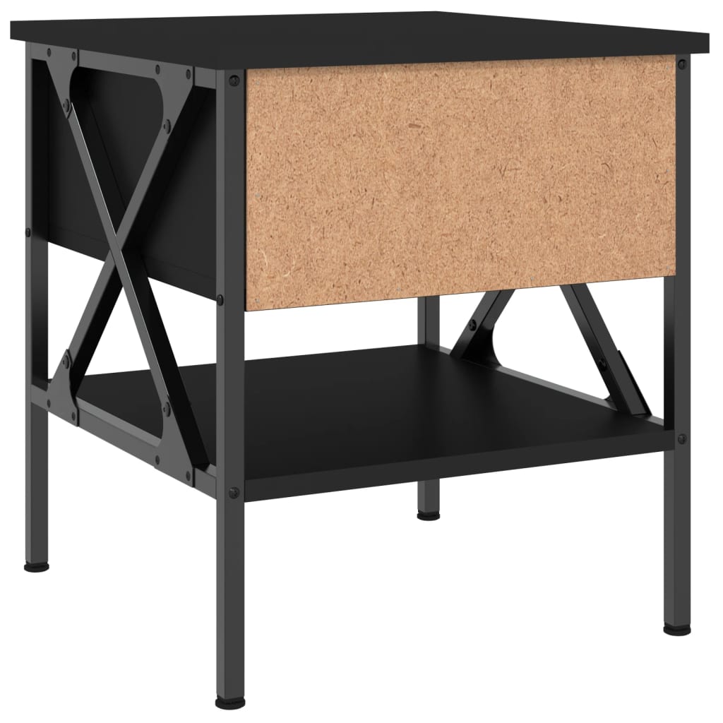 vidaXL Nočné stolíky 2 ks čierne 40x42x45 cm kompozitné drevo
