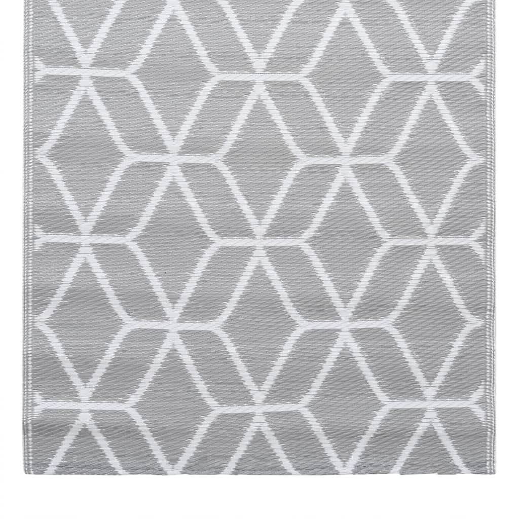 vidaXL Vonkajší koberec sivý 120x180 cm PP
