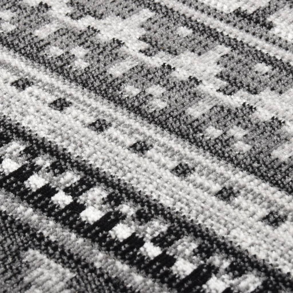 vidaXL Vonkajší koberec hladké tkanie 80x150 cm tmavosivý