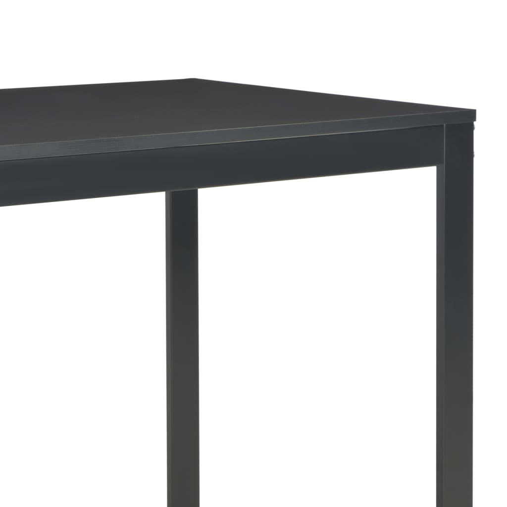 vidaXL Počítačový stôl, čierny 120x60x70 cm