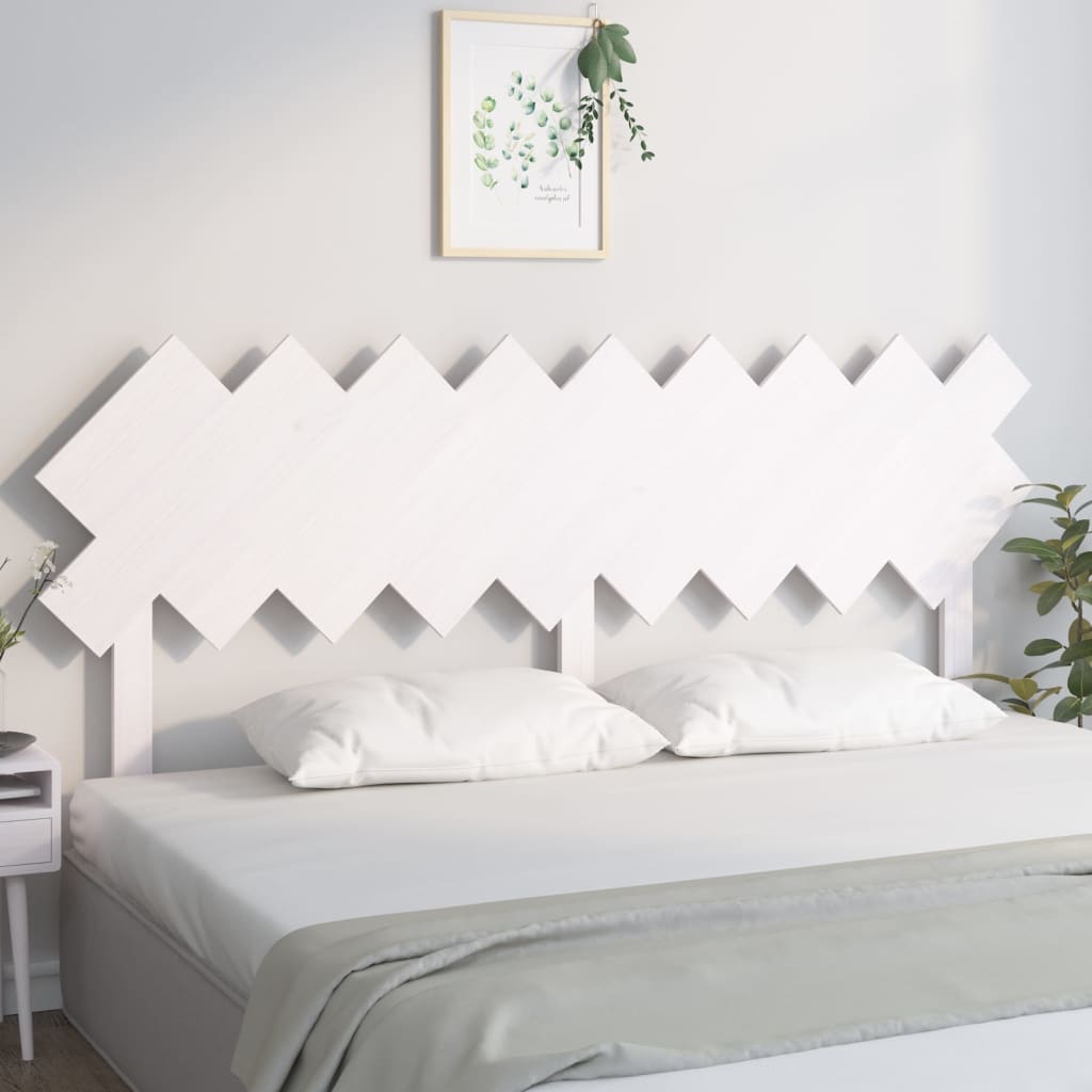 vidaXL Čelo postele biele 178x3x80,5 cm masívna borovica