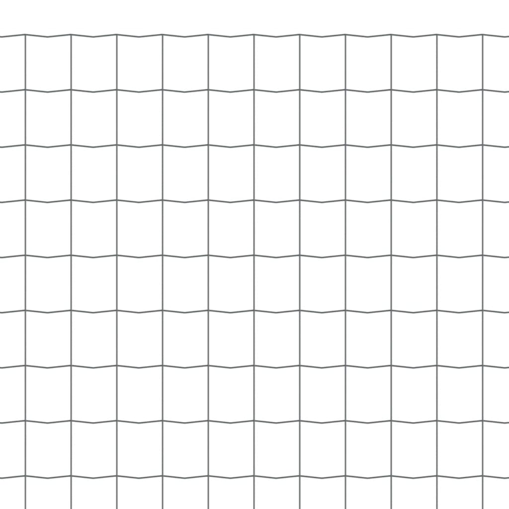 vidaXL Euro plot, oceľ 25x0,8 m, sivý