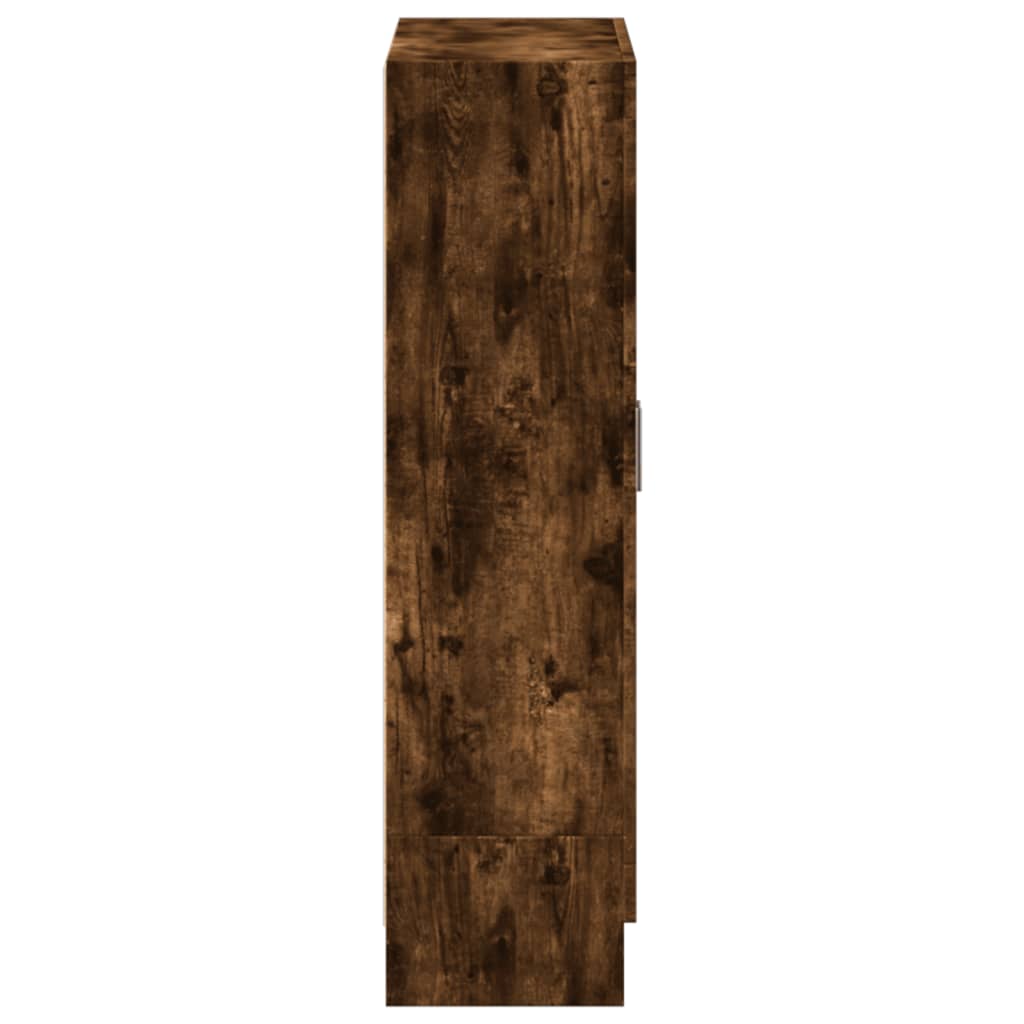 vidaXL Knižnica dymový dub 82,5x30,5x115 cm kompozitné drevo