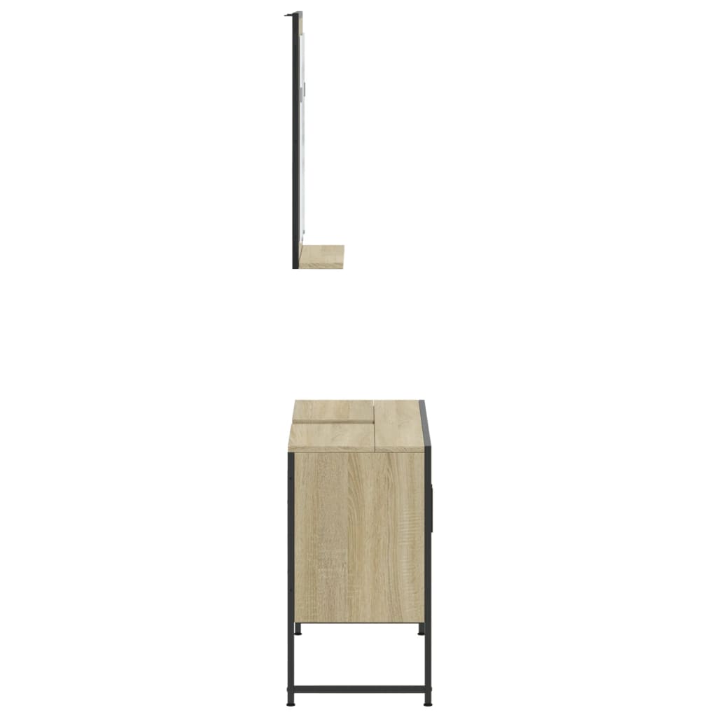 vidaXL 2-dielna sada kúpeľňových skriniek dub sonoma kompozitné drevo