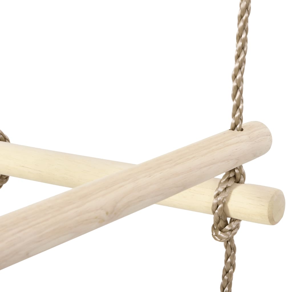 vidaXL Detský lanový rebrík 200 cm drevený