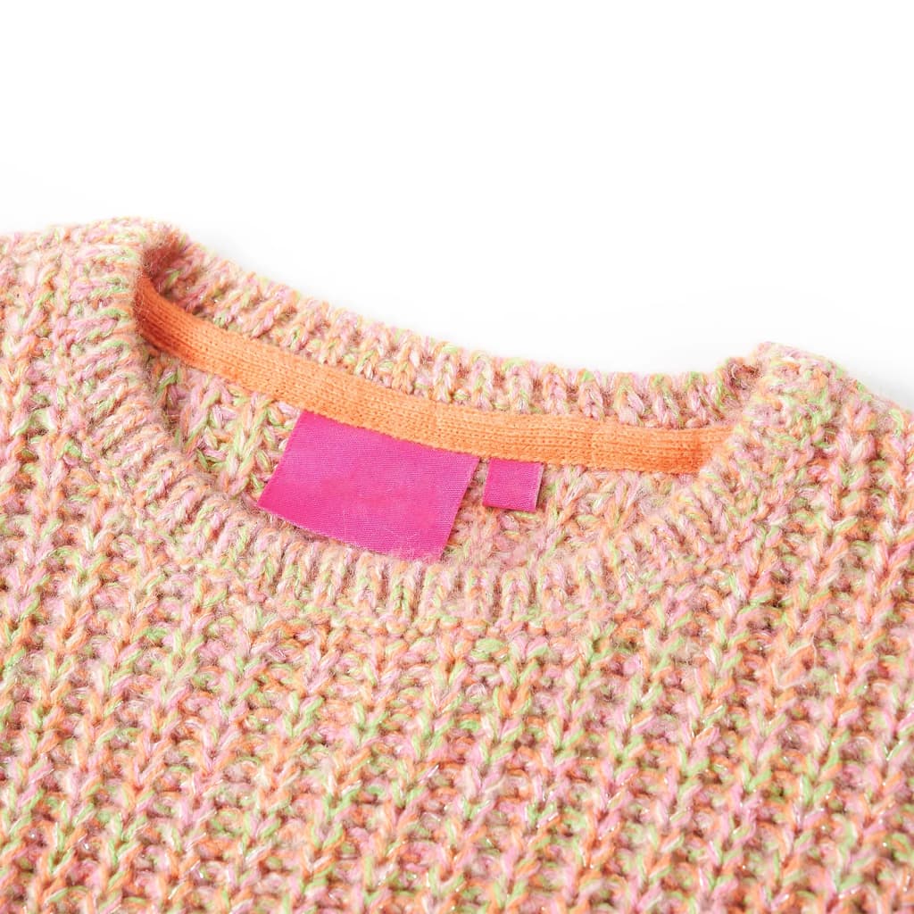 Detský sveter pletený jemne ružový 92