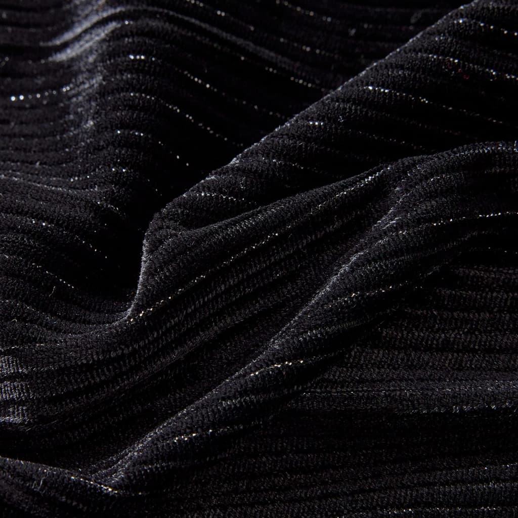 Detská plisovaná sukňa s lurexom čierna 92