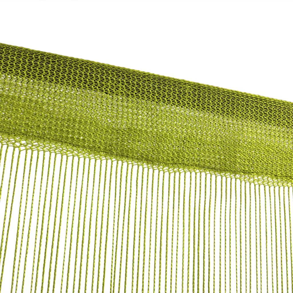 vidaXL Šnúrkový záves, 2 ks, 140x250 cm, zelený