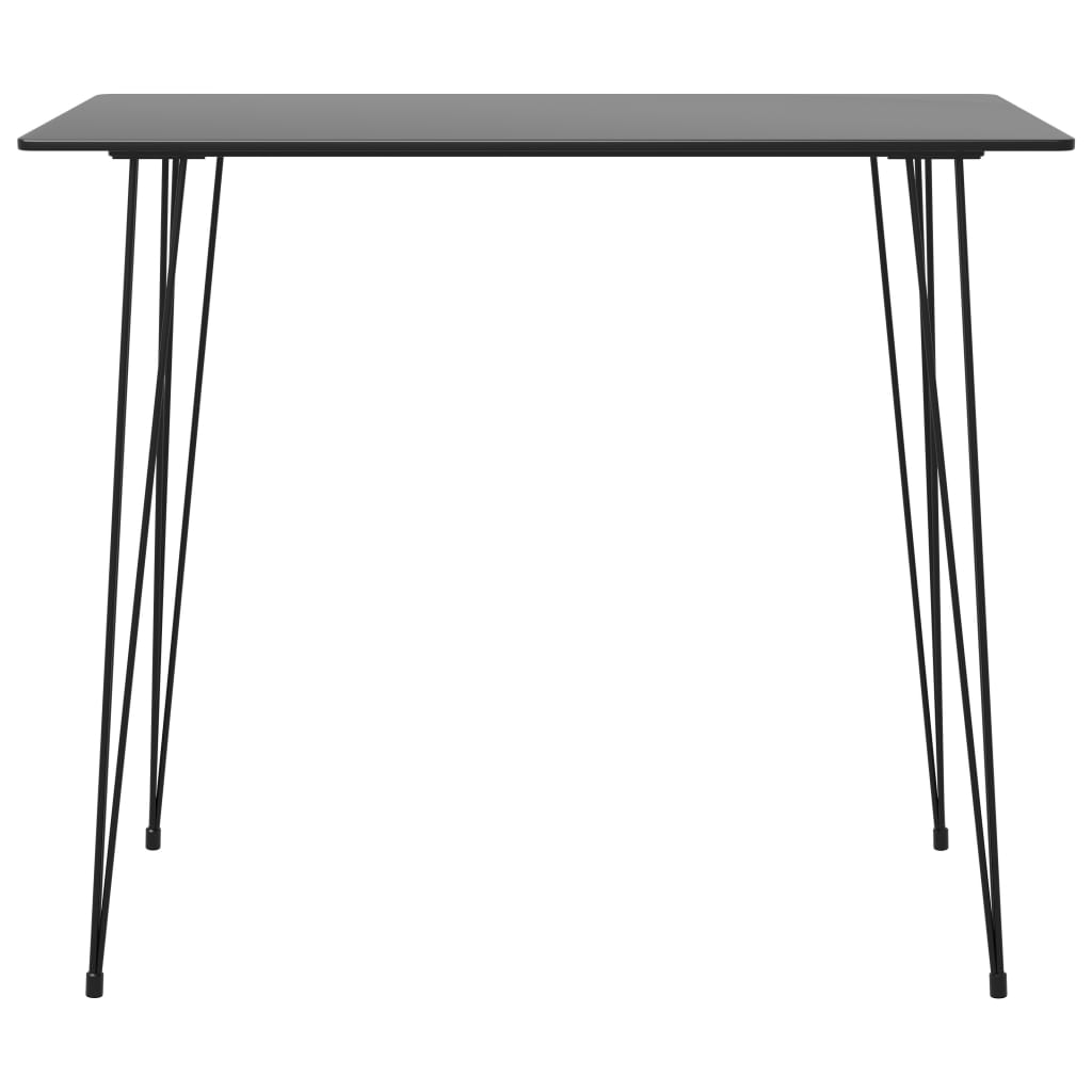 vidaXL Barový stolík čierny 120x60x105 cm