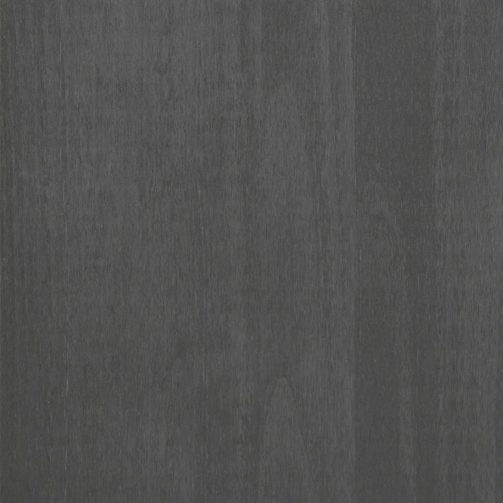 vidaXL Skrinka na CD HAMAR, tmavosivá 45x18x100 cm, borovicový masív