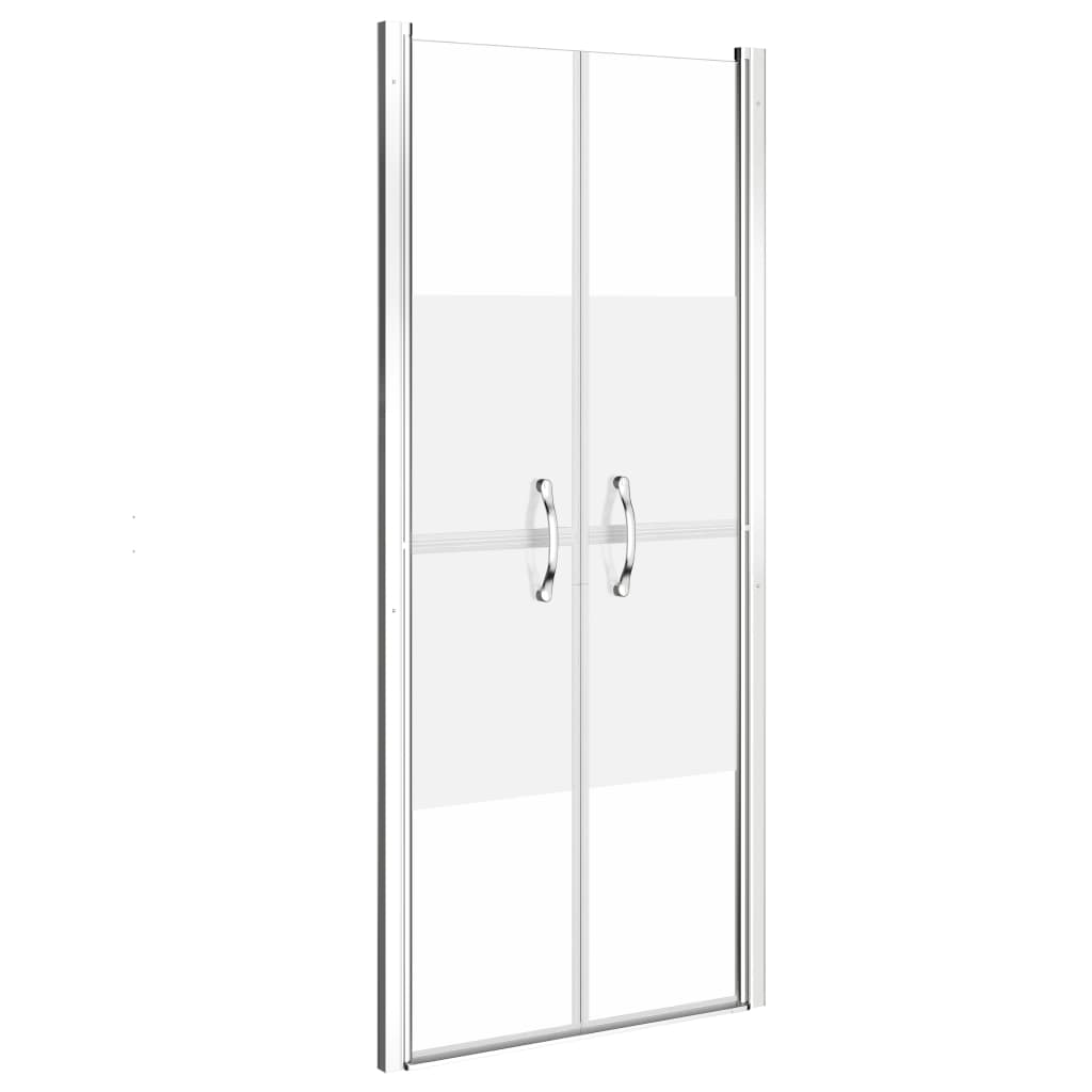 vidaXL Sprchové dvere, polomatné, ESG 96x190 cm