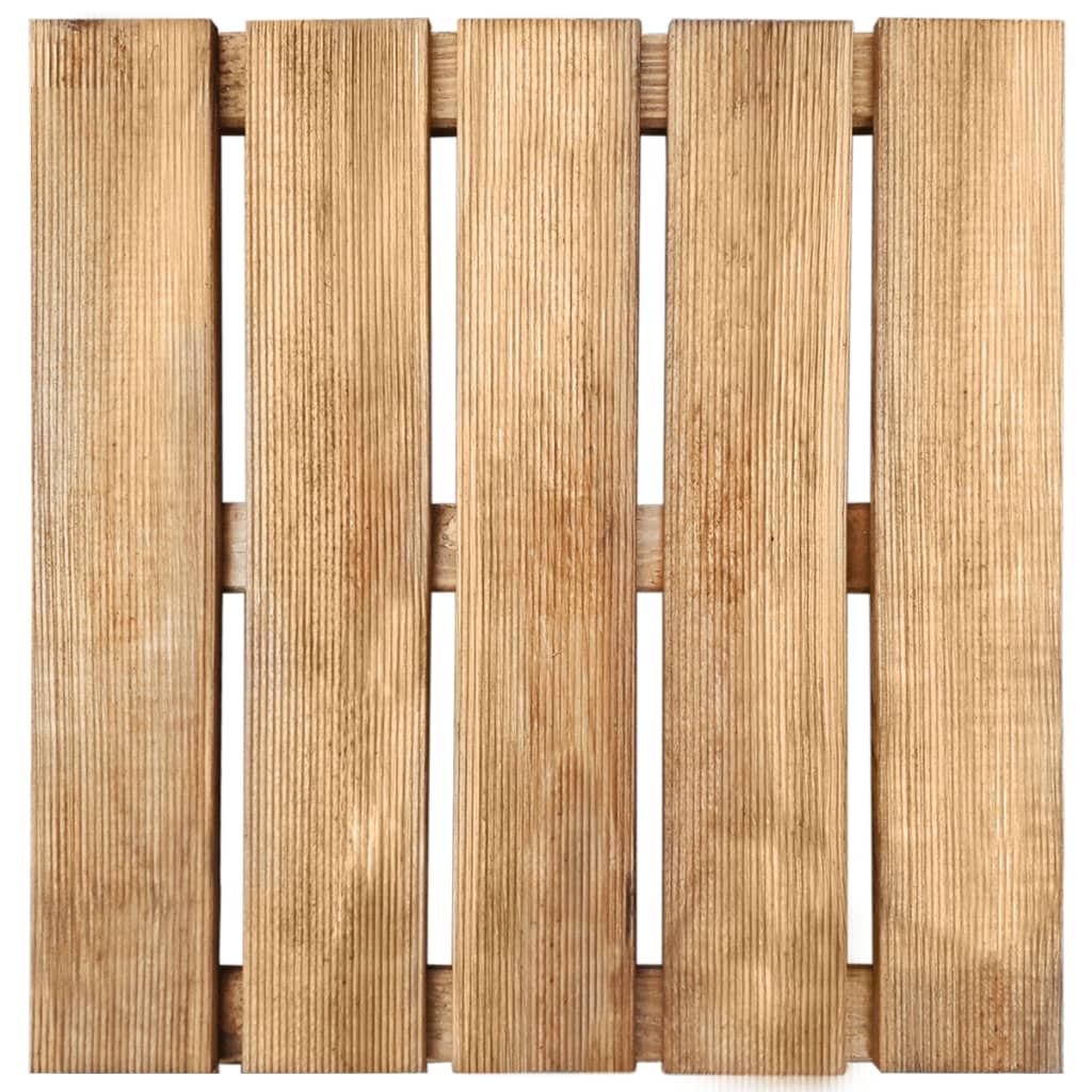 vidaXL Podlahové dlaždice 30 ks, 50x50 cm, drevo, hnedé