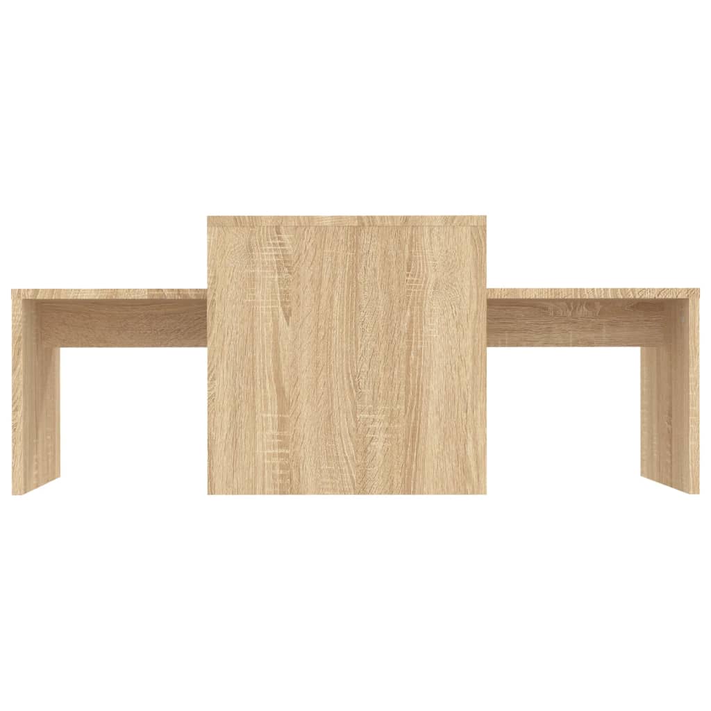 vidaXL Konferenčné stolíky, dub sonoma 100x48x40 cm, drevotrieska
