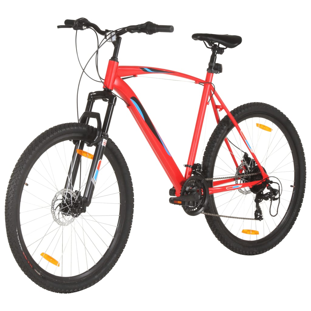 vidaXL Horský bicykel 21 rýchlostí 29" koleso 58 cm rám červený