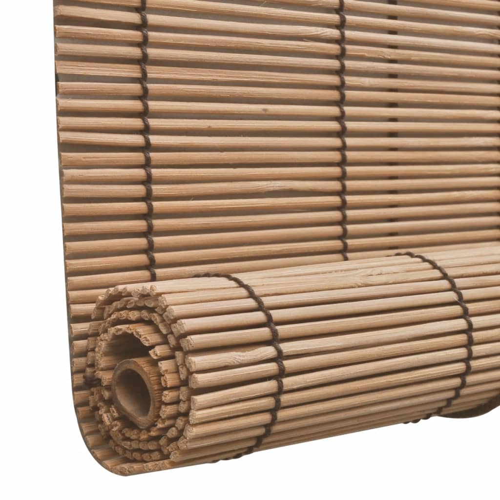 vidaXL Hnedá bambusová roleta 120x160 cm