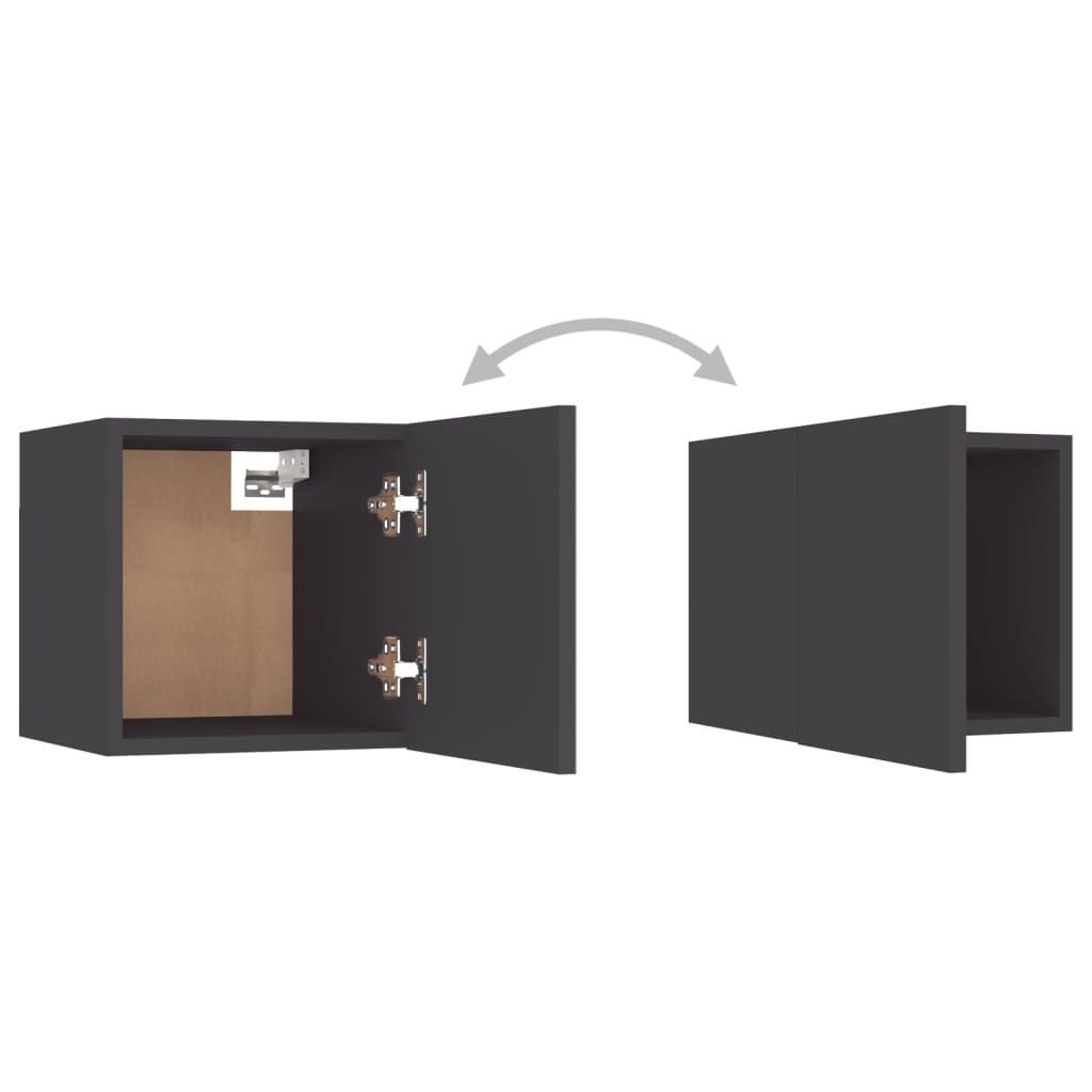 vidaXL 5-dielna súprava TV skriniek sivá drevotrieska