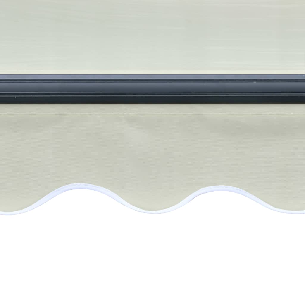 vidaXL Zaťahovacia markíza so senzorom vetra a LED 600x300 cm krémová
