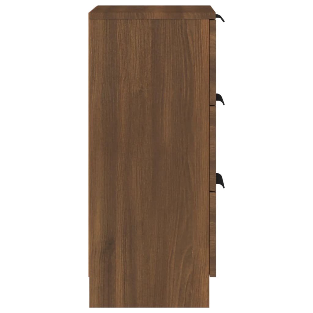 vidaXL Komoda hnedý dub 30x30x70 cm spracované drevo