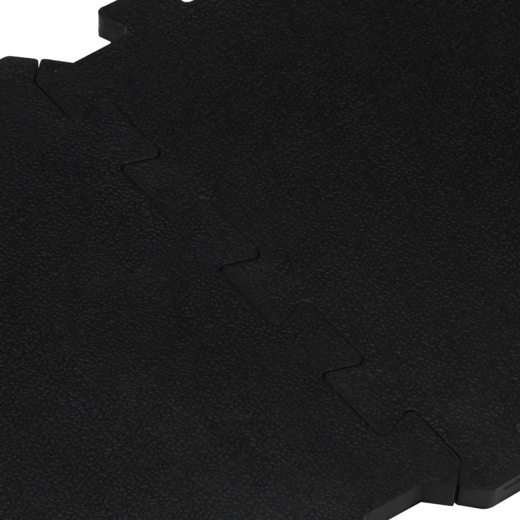 vidaXL Gumové podlahové dlaždice 16 ks čierne 16 mm 30x30 cm