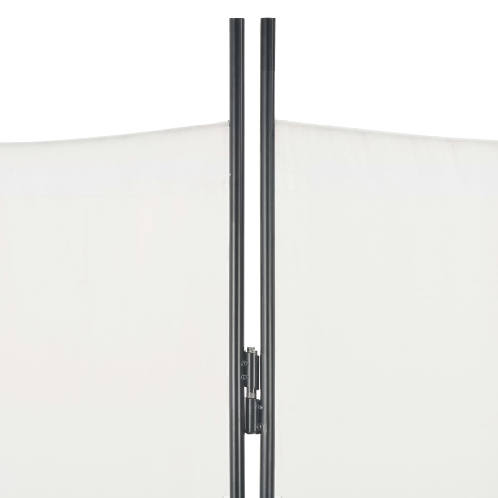 vidaXL 5-panelový paraván biely 200x180 cm