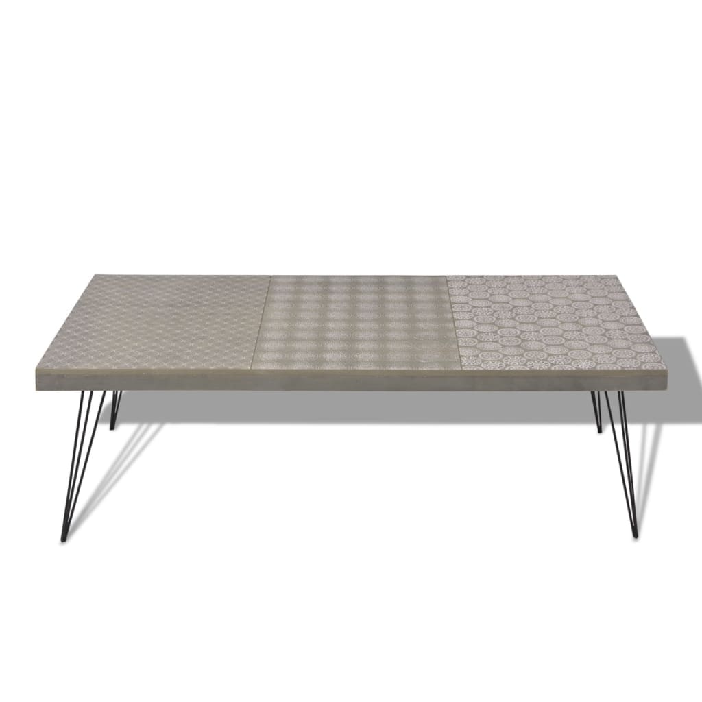 vidaXL Konferenčný stolík, 120x60x38, šedý