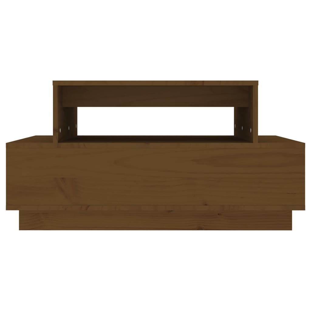 vidaXL Konferenčný stolík medovo-hnedý 80x55x40,5 cm borovicový masív