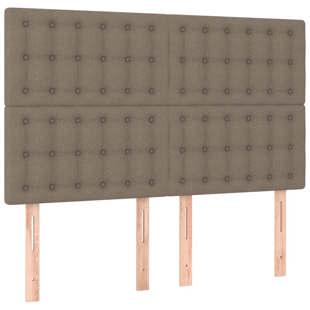 vidaXL Posteľný rám boxspring s matracom sivohned 140x200 cm látka