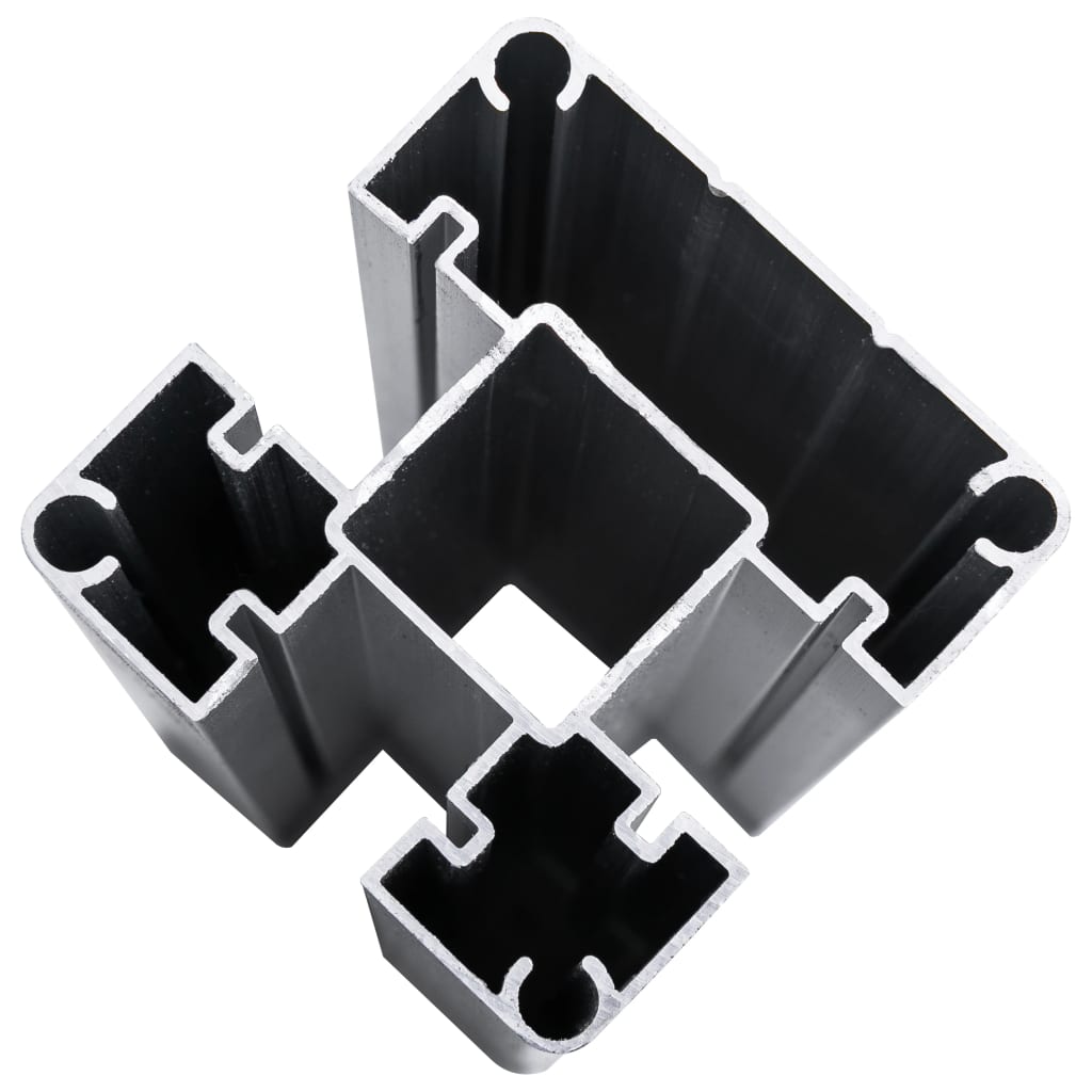 vidaXL WPC plot 1 štvorcový + 1 zošikmený diel 273x186 cm hnedý