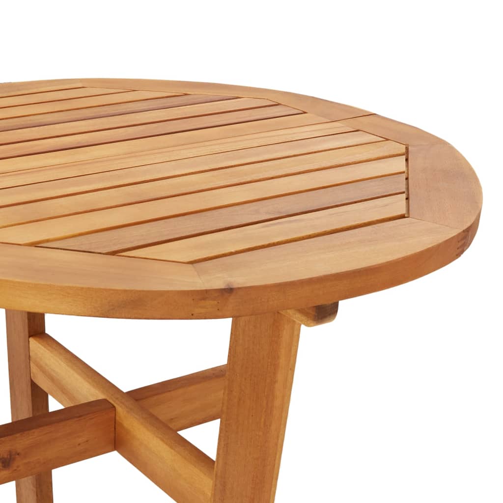 vidaXL Záhradný barový stôl Ø60x105 akáciové masívne drevo