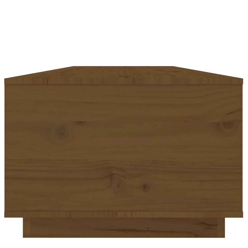 vidaXL Konferenčný stolík medovo-hnedý 100x50x35 cm borovicový masív