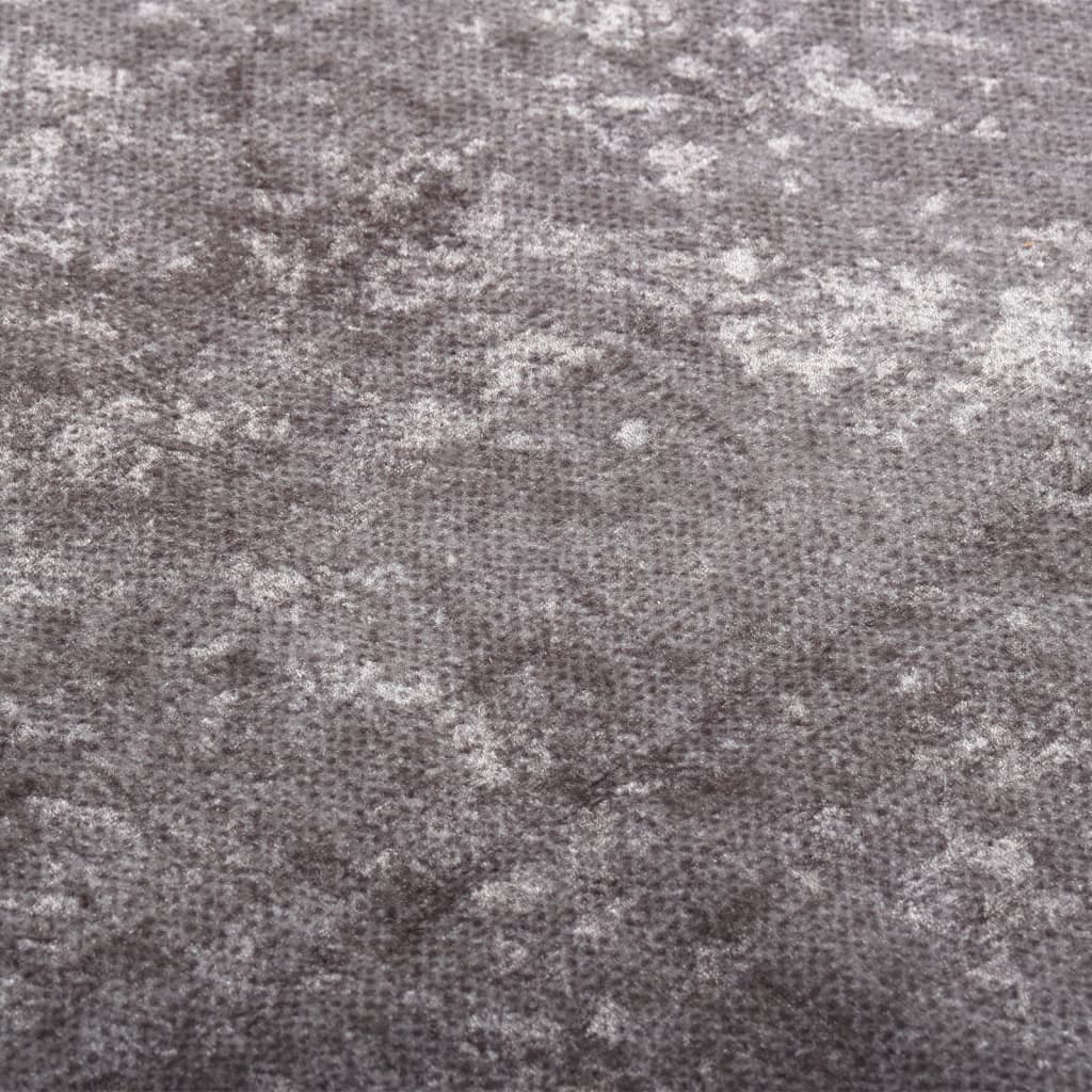 vidaXL Prateľný koberec 120x180 cm sivý protišmykový